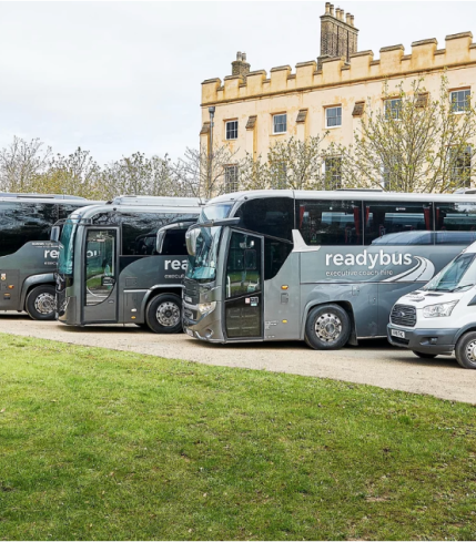 Line of buses